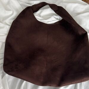 NWOT GAP Vegan Suede Slouchy Tote Bag